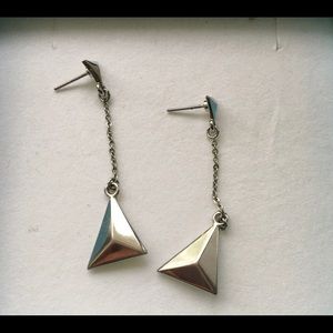 Lia Sophia Silver Dangling Earrings